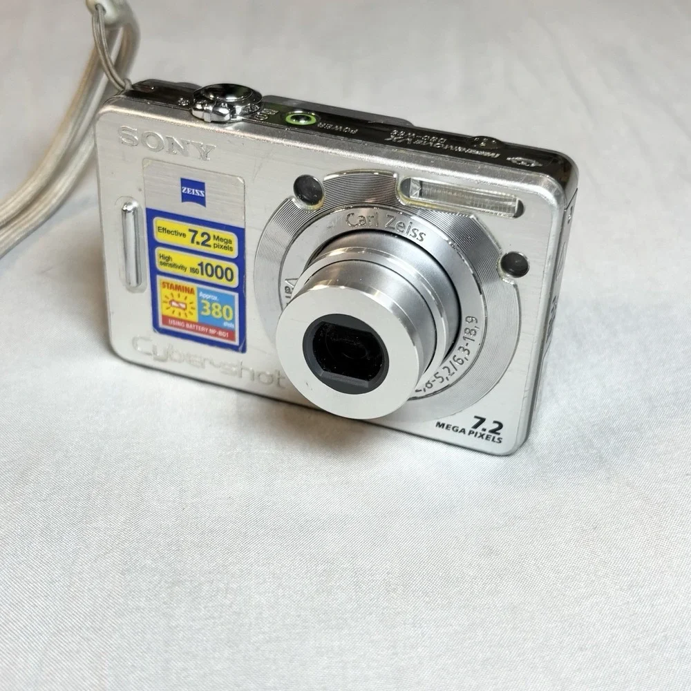 Sony Cyber shot Dsc -w55 Digital Camera Silver